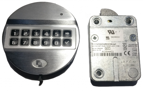 Cerradura de combinación electrónica con retardo (clase B - EN 1300)